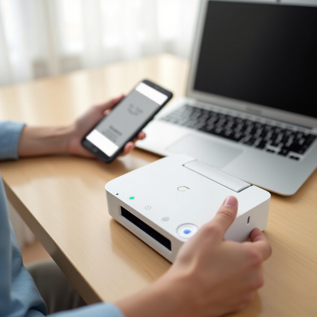 drucker mit hotspot verbinden