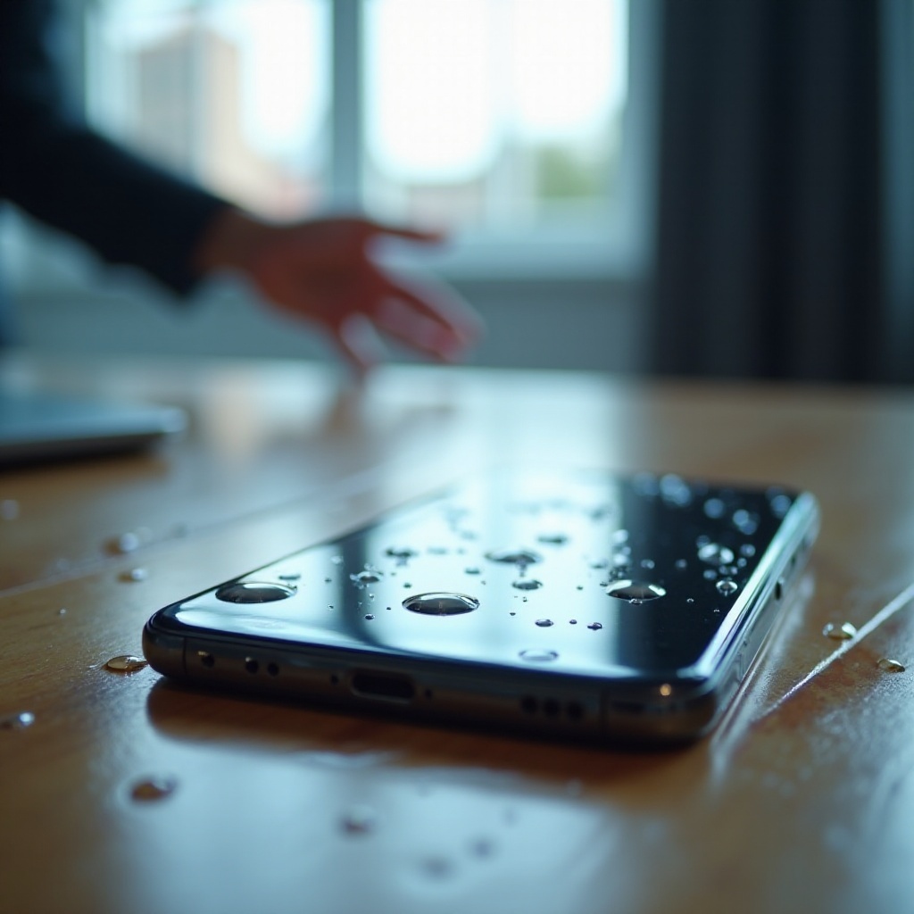 wasser aus handy bekommen